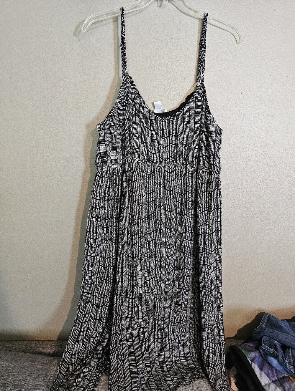 Motherhood Maternity 3x Black & White Printed Spaghetti Strap Dress